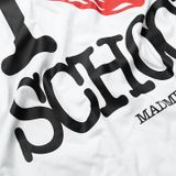  Áo Thun Ngắn Tay In Hình School Tshirt Madmind 100% Premium Cotton - Màu Trắng 