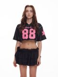  Chân Váy Ngắn Nhún 4 Tầng Phối Ren (Có Quần Bảo Hộ) Rora Skirt MADMIND - Màu Đen 