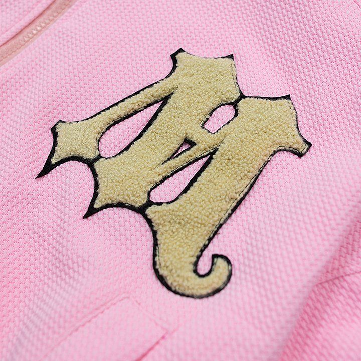  Áo Khoác Tay Dài Thêu Logo Sang Trọng Bobble Jacket Madmind - Màu Hồng 