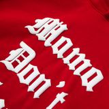  Áo Hoodie Tay Dài In Nổi, Nỉ Bông Mama Hoodie - Màu Đỏ 