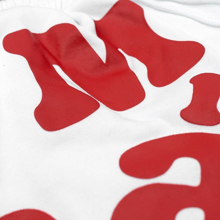  Quần Ngắn Bubblegum In Nổi Madmind -  Màu Trắng 