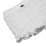  Quần Ngắn Nhún Thun Phối Nơ Hearty Short MADMIND - Màu Trắng 