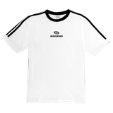  Áo Thun Form Boxy MM Era Madmind - Phối 2 Sọc Tay Ngắn, Premium Cotton Màu Trắng 