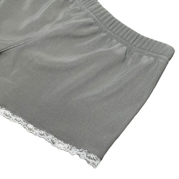  Quần Short Ôm Phối Ren Solf Shorts Madmind - Màu Xám 