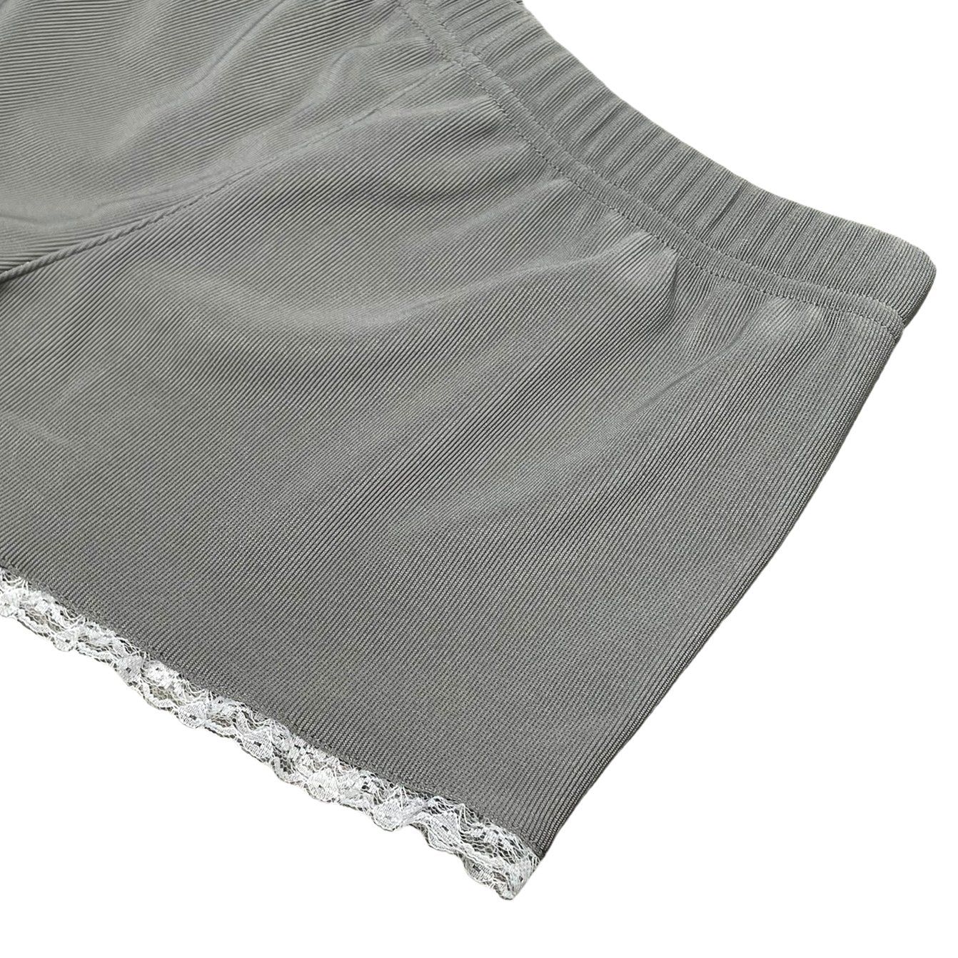  Quần Short Ôm Phối Ren Solf Shorts Madmind - Màu Xám 