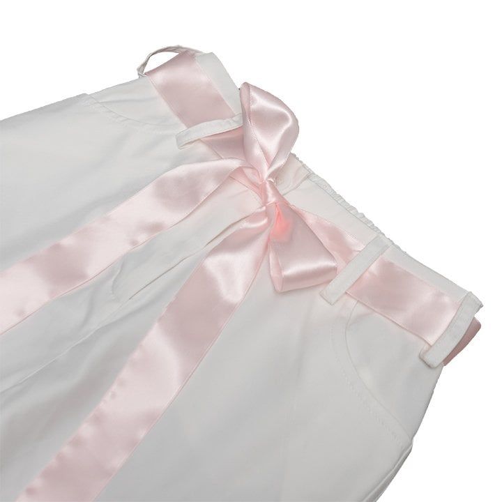  Quần Dài Phối Thắt Nơ Ribbon Trouser Madmind - Màu Trắng 