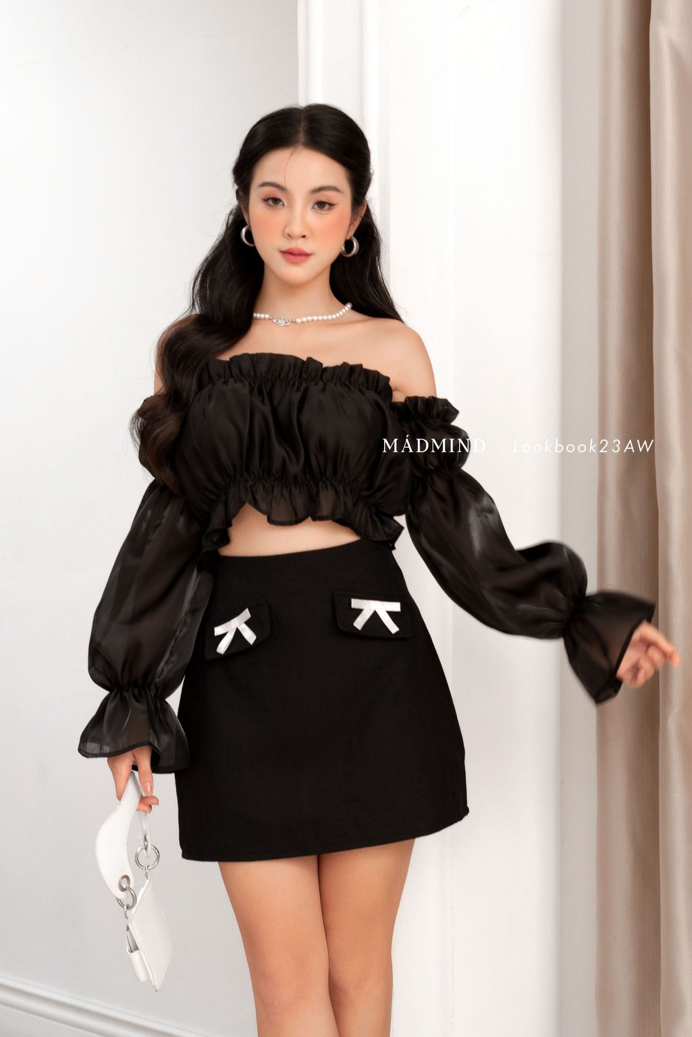  COMBO SORA Đen - Áo Sohy + Váy Rachi 