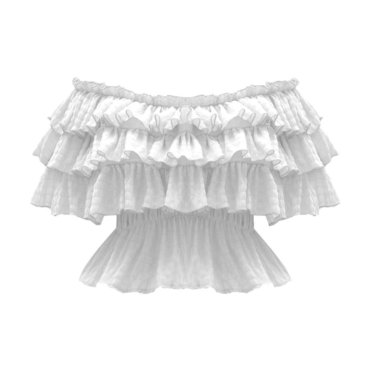  [ MẶC 4 KIỂU ] Áo Nữ Trễ Vai PUDDING MADMIND - Màu Trắng 