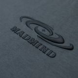  Áo Thun Ngắn Tay In Logo Phối Viền Tay Unisex Curve Tshirt Madmind 100% Premium Cotton - Màu Xám 