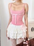  Váy Ngắn Xòe Tầng Có Quần Bảo Hộ Bowie Coquette Mini Skirt - Màu Trắng 