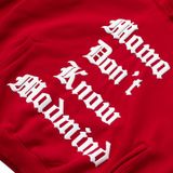  Áo Hoodie Tay Dài In Nổi, Nỉ Bông Mama Hoodie - Màu Đỏ 