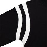  Áo Thun Ngắn Tay In Logo Phối Viền Tay Unisex Curve Tshirt Madmind 100% Premium Cotton - Màu Đen 