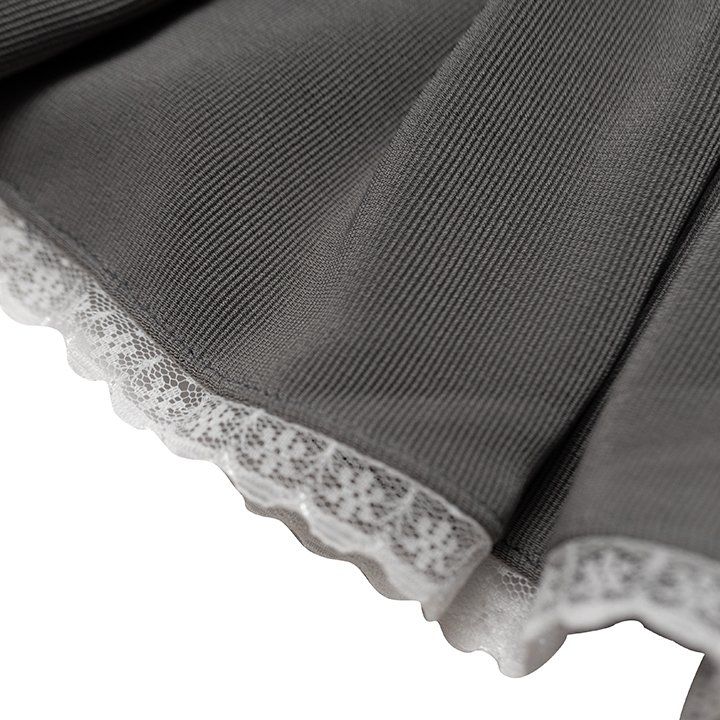  Chân Váy Ngắn Phối Ren (Có Quần Bảo Hộ) Baby Skirt Madmind - Màu Xám 