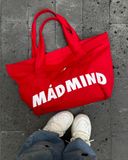  Túi Tote Có Dây Kéo Vải Bố Madmind Tote Bag Canvas - Màu Đỏ 