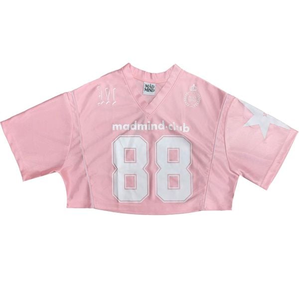  Áo Thun CropTop Jersey 88 MadMind - Màu Hồng 