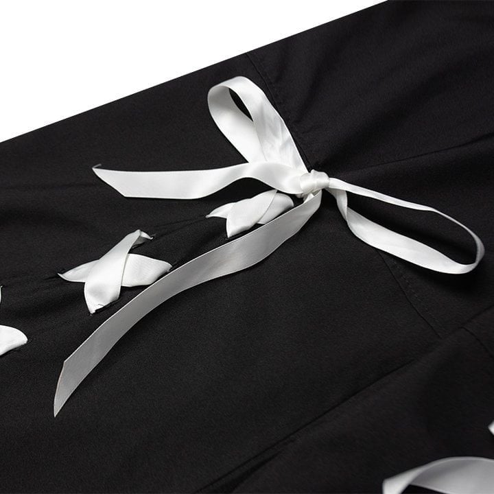  Quần Dài Phối Thắt Nơ Ribbon Trouser Madmind - Màu Đen 