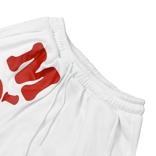  Quần Ngắn Bubblegum In Nổi Madmind -  Màu Trắng 