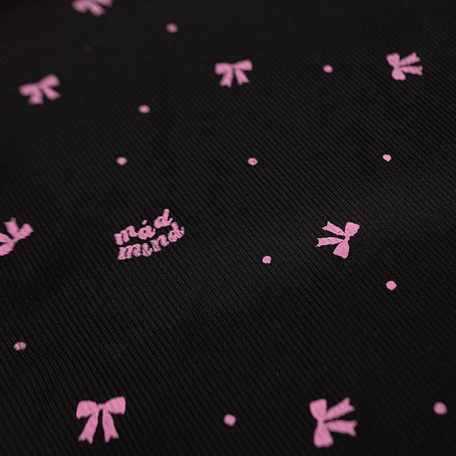  Quần Dài Nơ Hồng Bow Pants Madmind - Màu Đen 