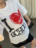 Áo Thun Ngắn Tay In Hình School Tshirt Madmind 100% Premium Cotton - Màu Trắng 