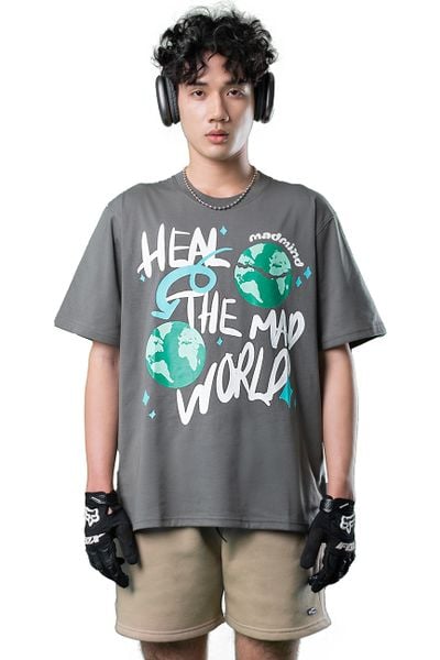  Quần Ngắn Premium Logo Madmind Nỉ Bông Màu Cacao 