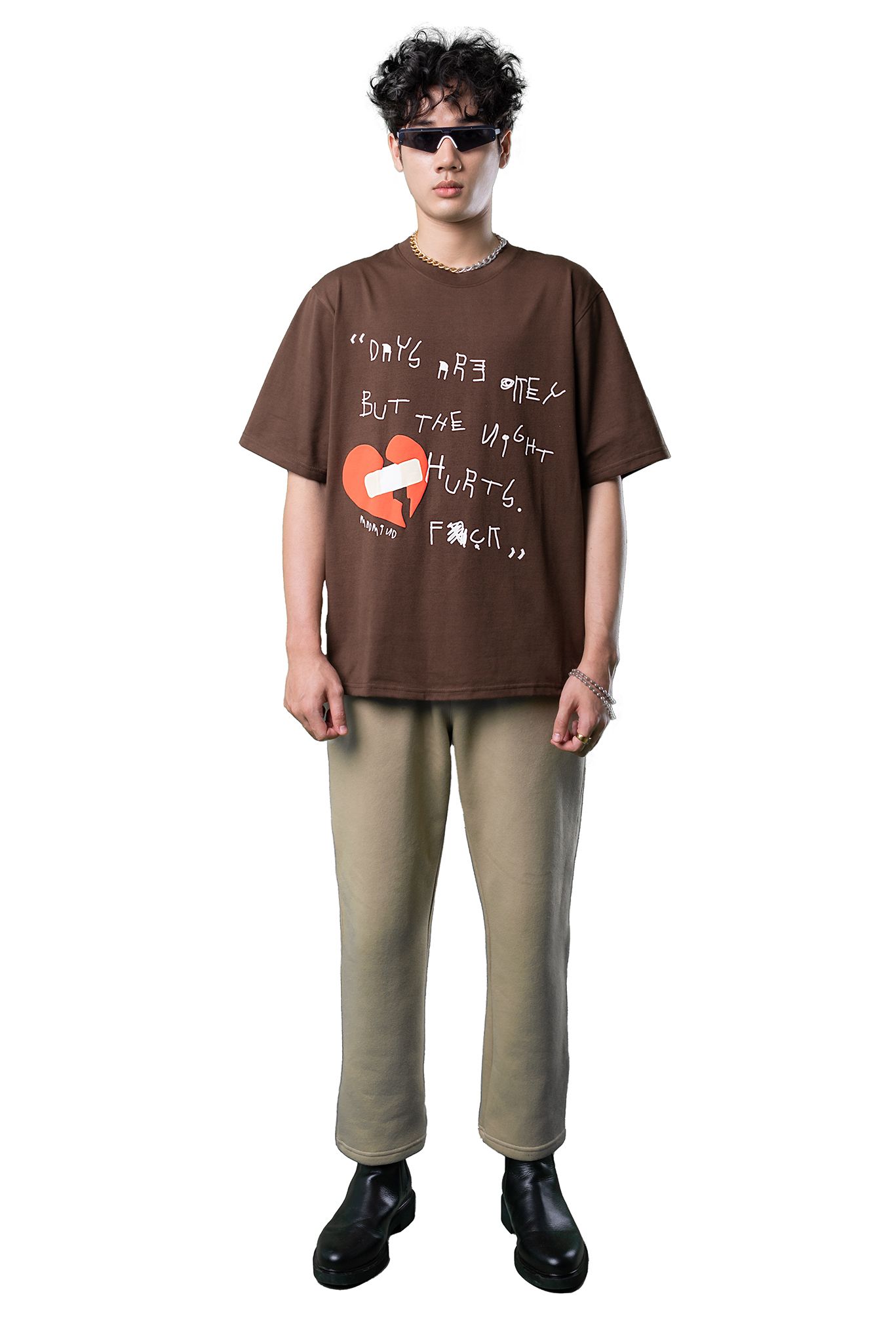  Quần Dài Premium Logo Madmind Nỉ Bông Màu Cacao 