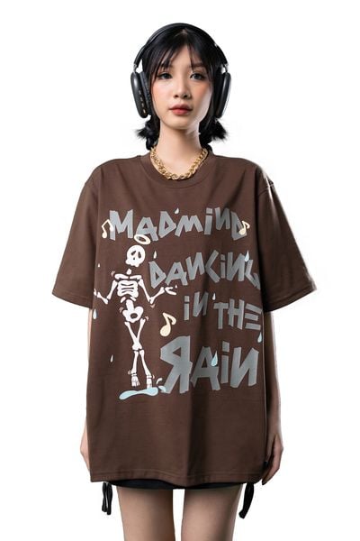  Áo Thun Skull Madmind Màu Nâu 