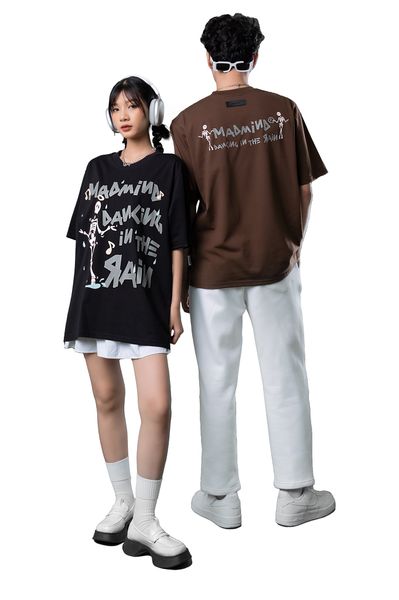  Áo Thun Skull Madmind Màu Nâu 