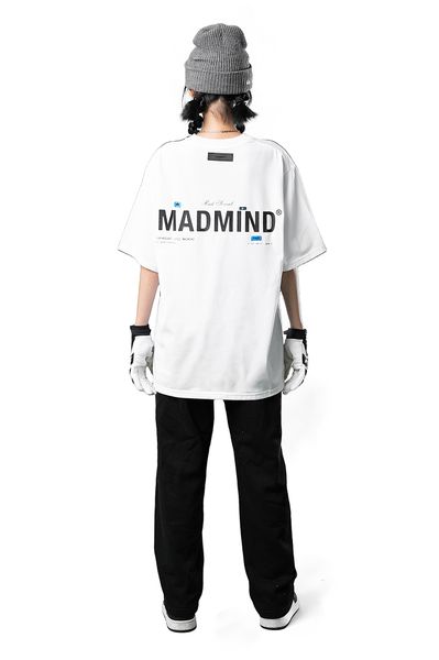  Áo Thun Essential Madmind Màu Trắng, In Cao, Logo Lấp Lánh 