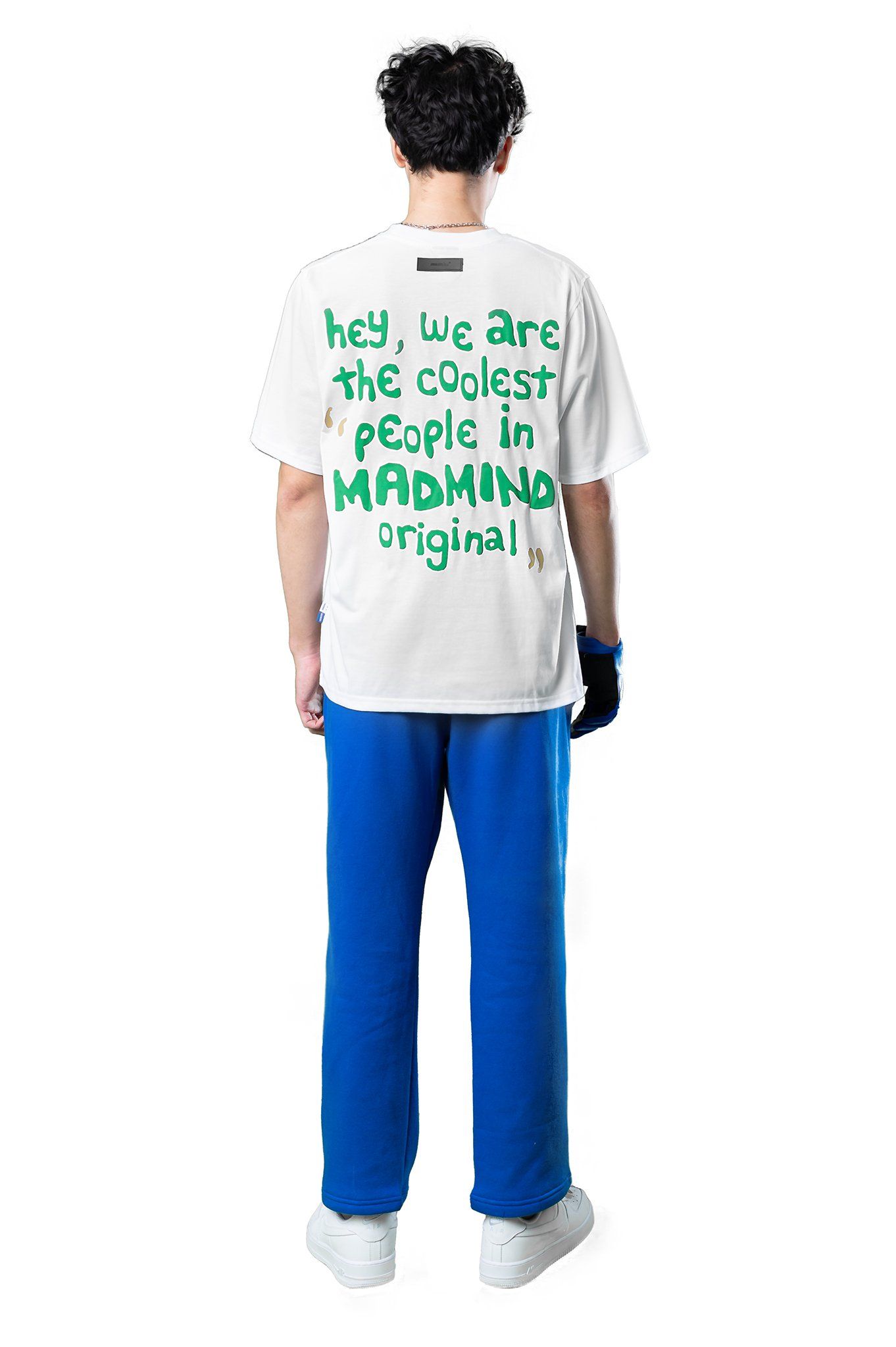  Quần Dài Premium Logo Madmind Nỉ Bông Màu Xanh Dương 