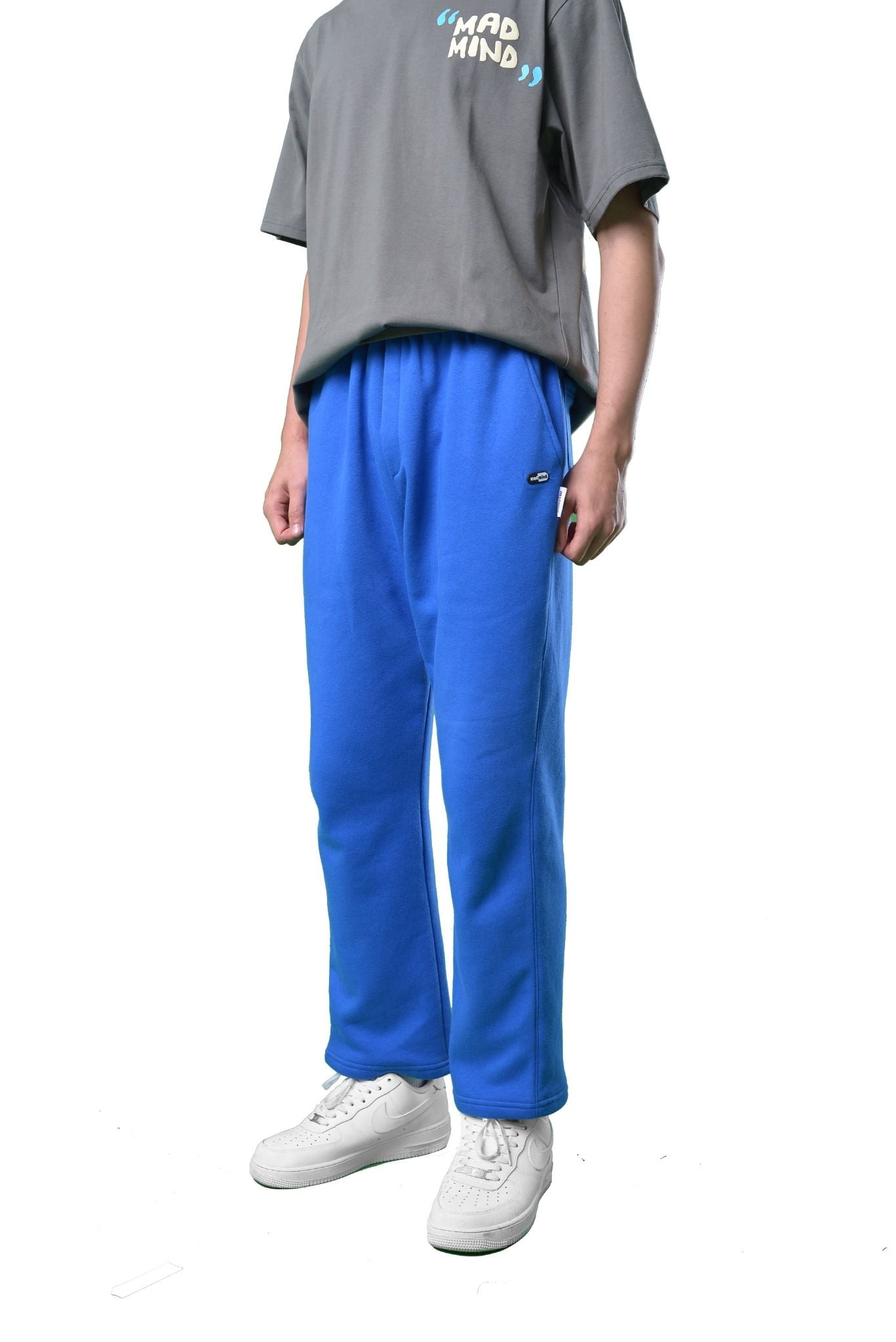  Quần Dài Premium Logo Madmind Nỉ Bông Màu Xanh Dương 