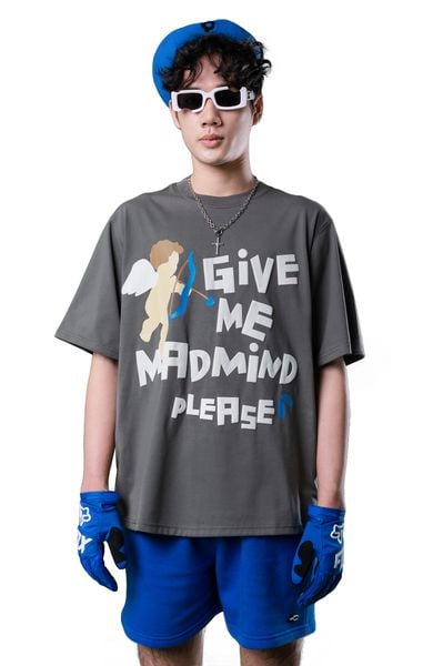  Quần Ngắn Premium Logo Madmind Nỉ Bông Màu Xanh Dương 