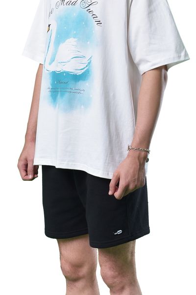  Quần Ngắn Premium Logo Madmind Nỉ Bông Màu Đen 