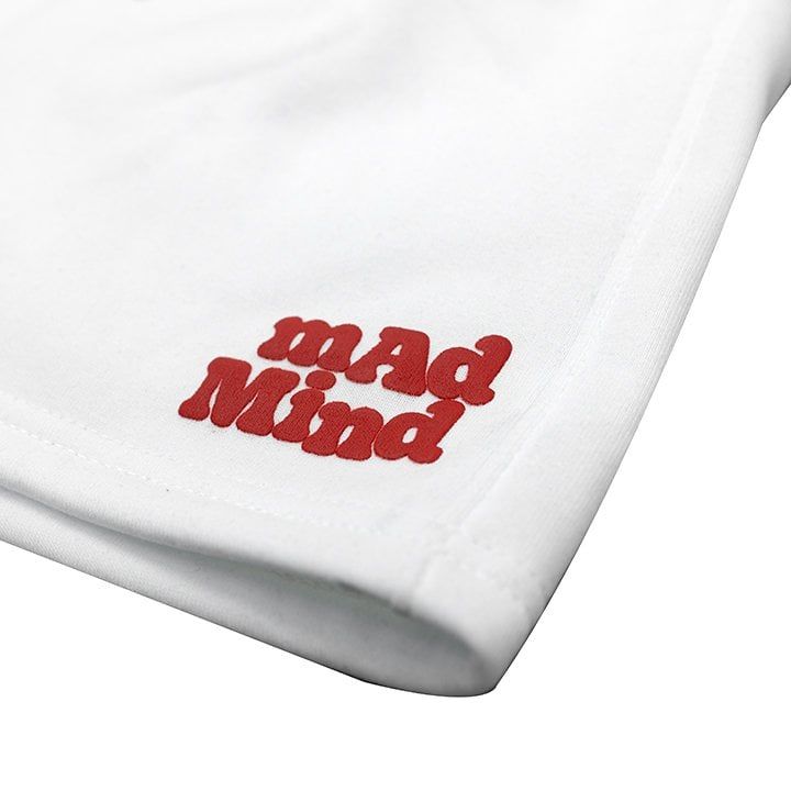  Quần Ngắn Bubblegum In Nổi Madmind -  Màu Trắng 