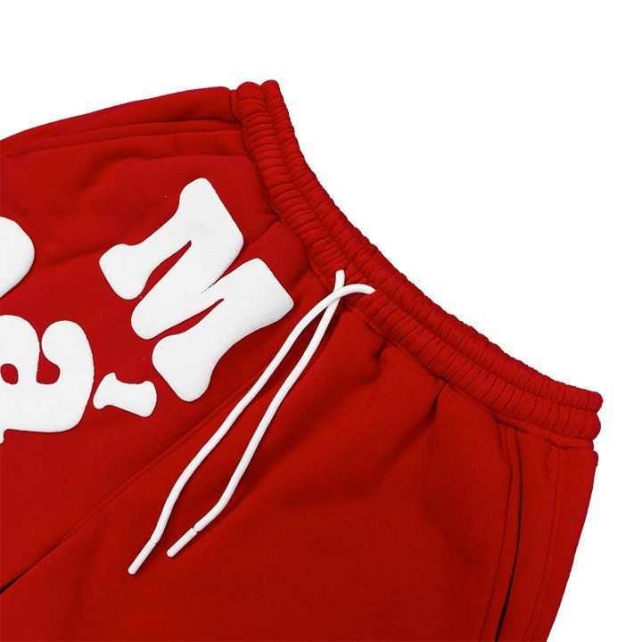  Quần Ngắn Bubblegum In Nổi Madmind -  Màu Đỏ 