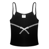  Áo Hai Dây Nữ Đính Nơ Bowie Top MADMIND - Màu Đen 