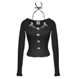  Áo Nữ Tay Dài BOWTIFUL MADMIND - Màu Đen 