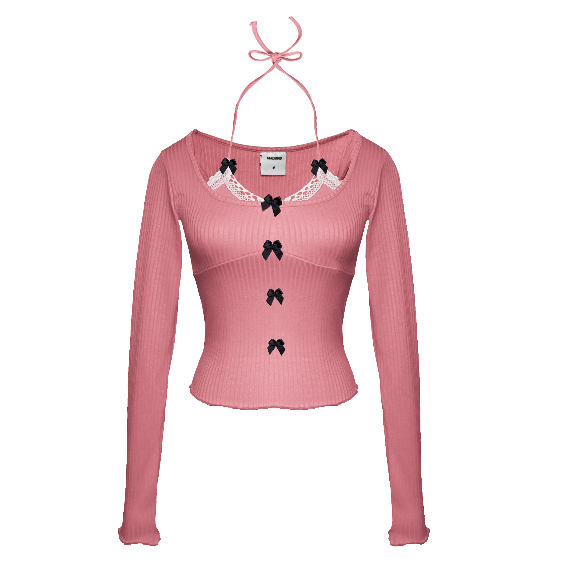  Áo Nữ Tay Dài BOWTIFUL MADMIND - Màu Hồng 