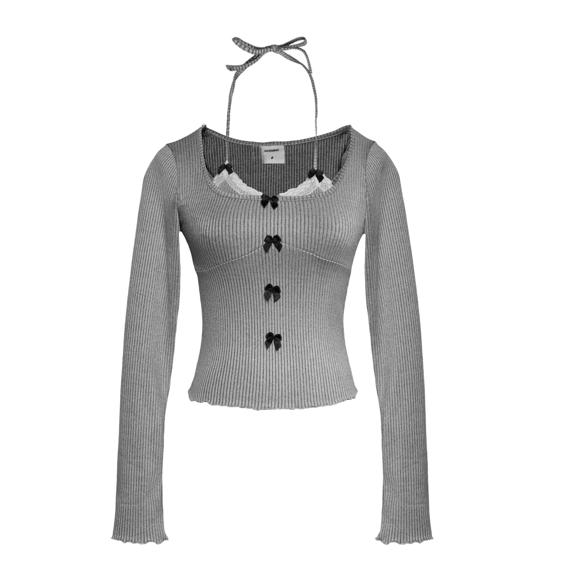  Áo Nữ Tay Dài BOWTIFUL MADMIND - Màu Xám 