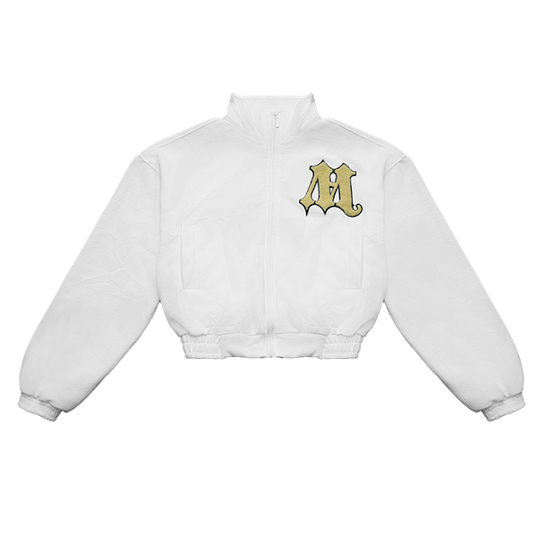  Áo Khoác Tay Dài Thêu Logo Sang Trọng Bobble Jacket Madmind - Màu Trắng 