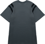  Áo Thun Ngắn Tay In Logo Phối Viền Tay Unisex Curve Tshirt Madmind 100% Premium Cotton - Màu Xám 