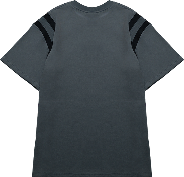  Áo Thun Ngắn Tay In Logo Phối Viền Tay Unisex Curve Tshirt Madmind 100% Premium Cotton - Màu Xám 