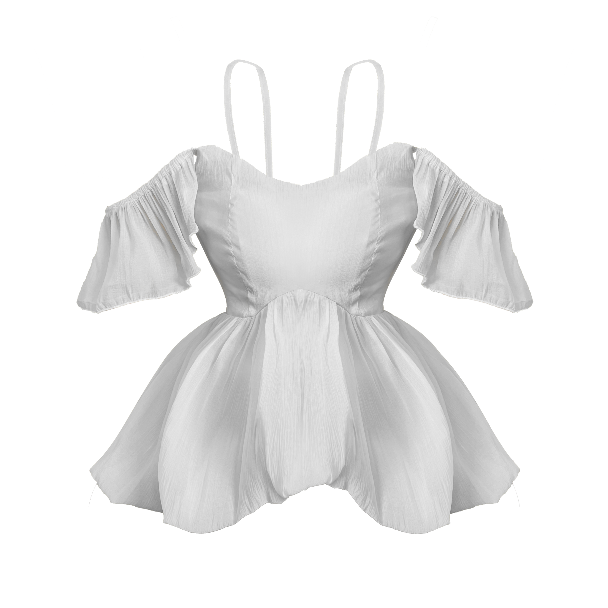  Áo Hai Dây Nữ FAIRY MADMIND - Màu Trắng 