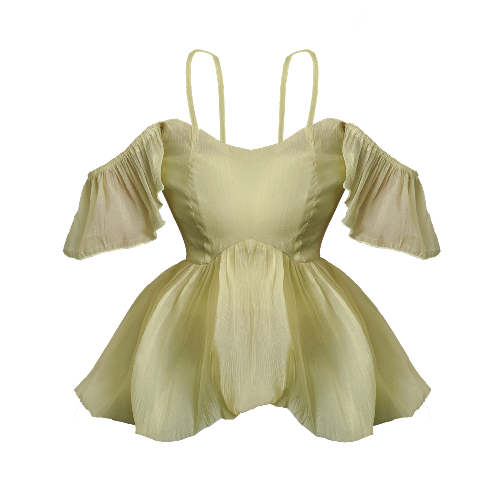  Áo Hai Dây Nữ FAIRY MADMIND - Màu Vàng Nhạt 