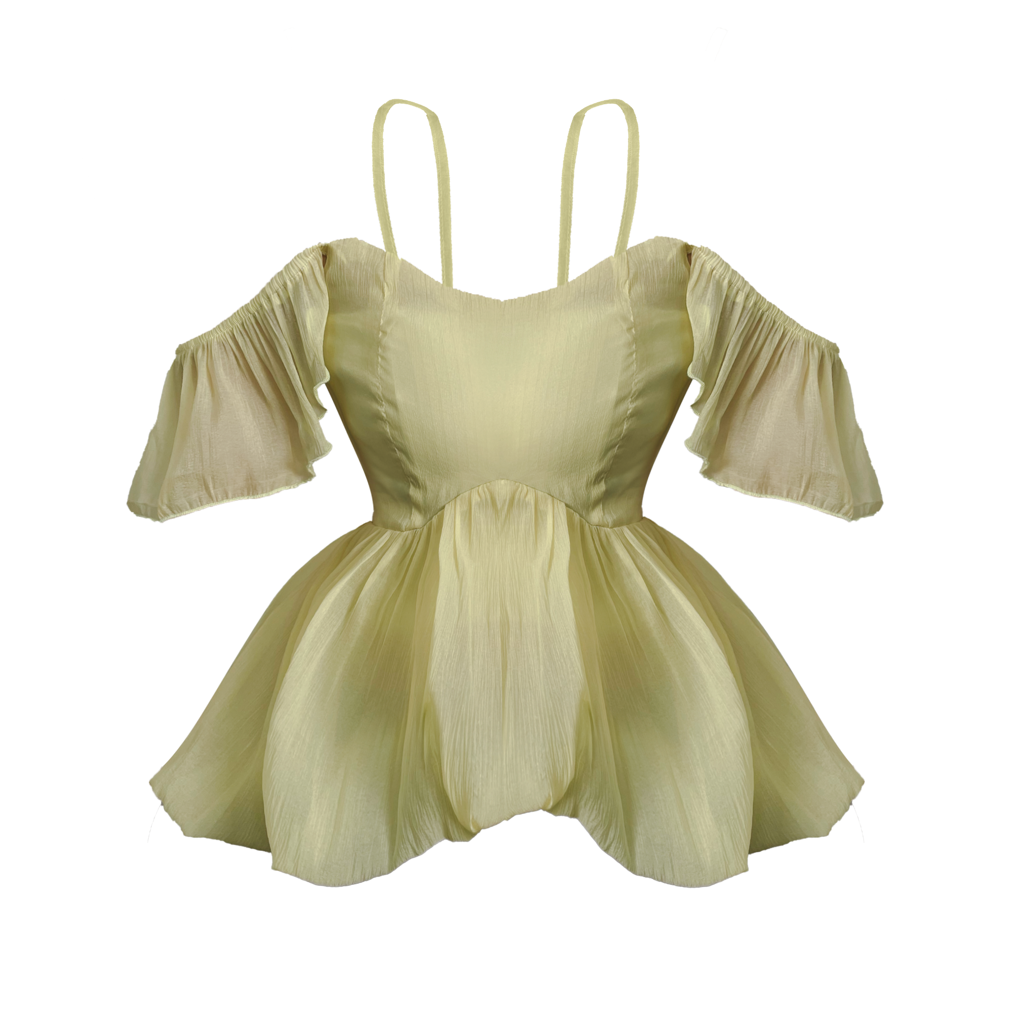  Áo Hai Dây Nữ FAIRY MADMIND - Màu Vàng Nhạt 