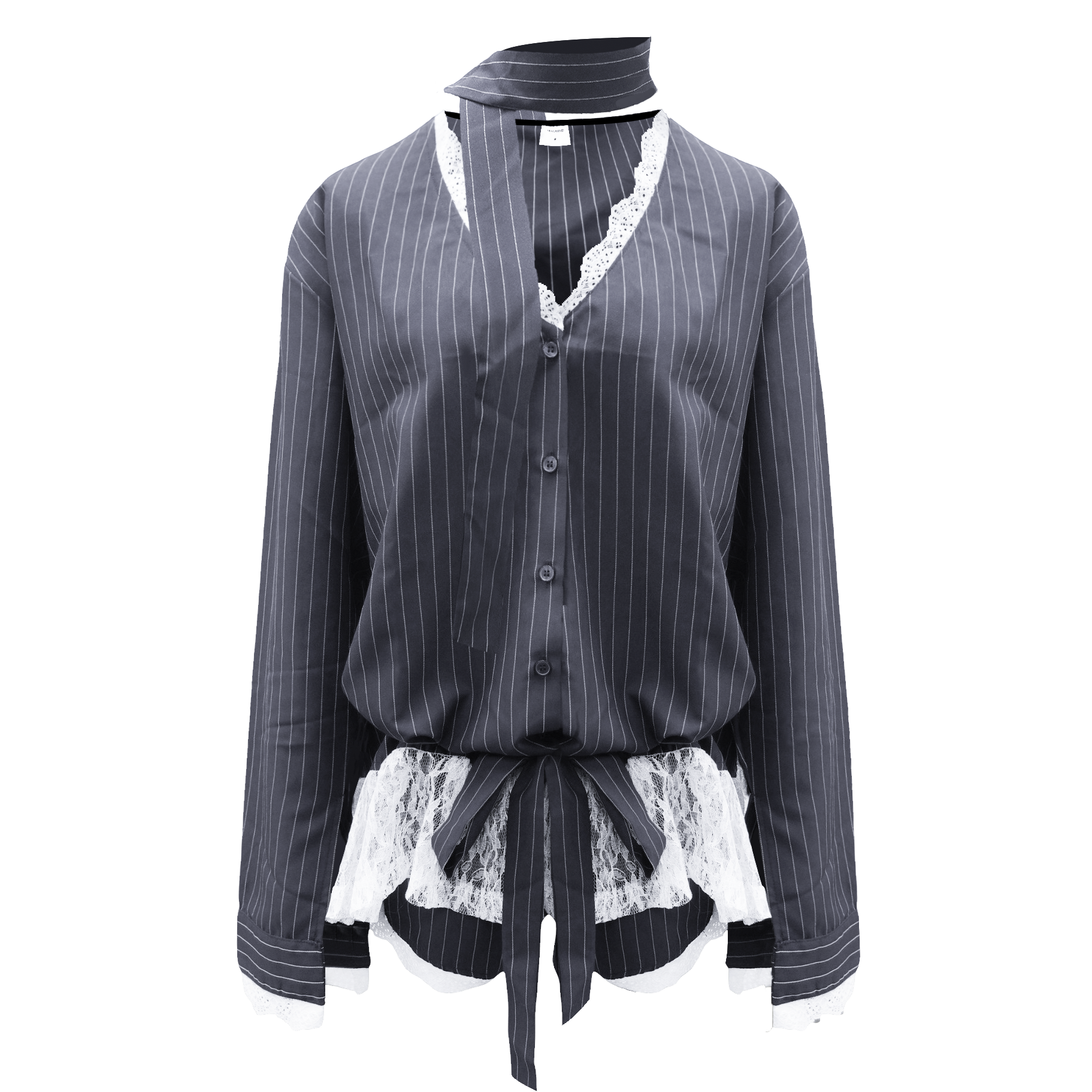  Áo Sơ Mi Nữ Thiết Kế MIKO MADMIND - Màu Xám 