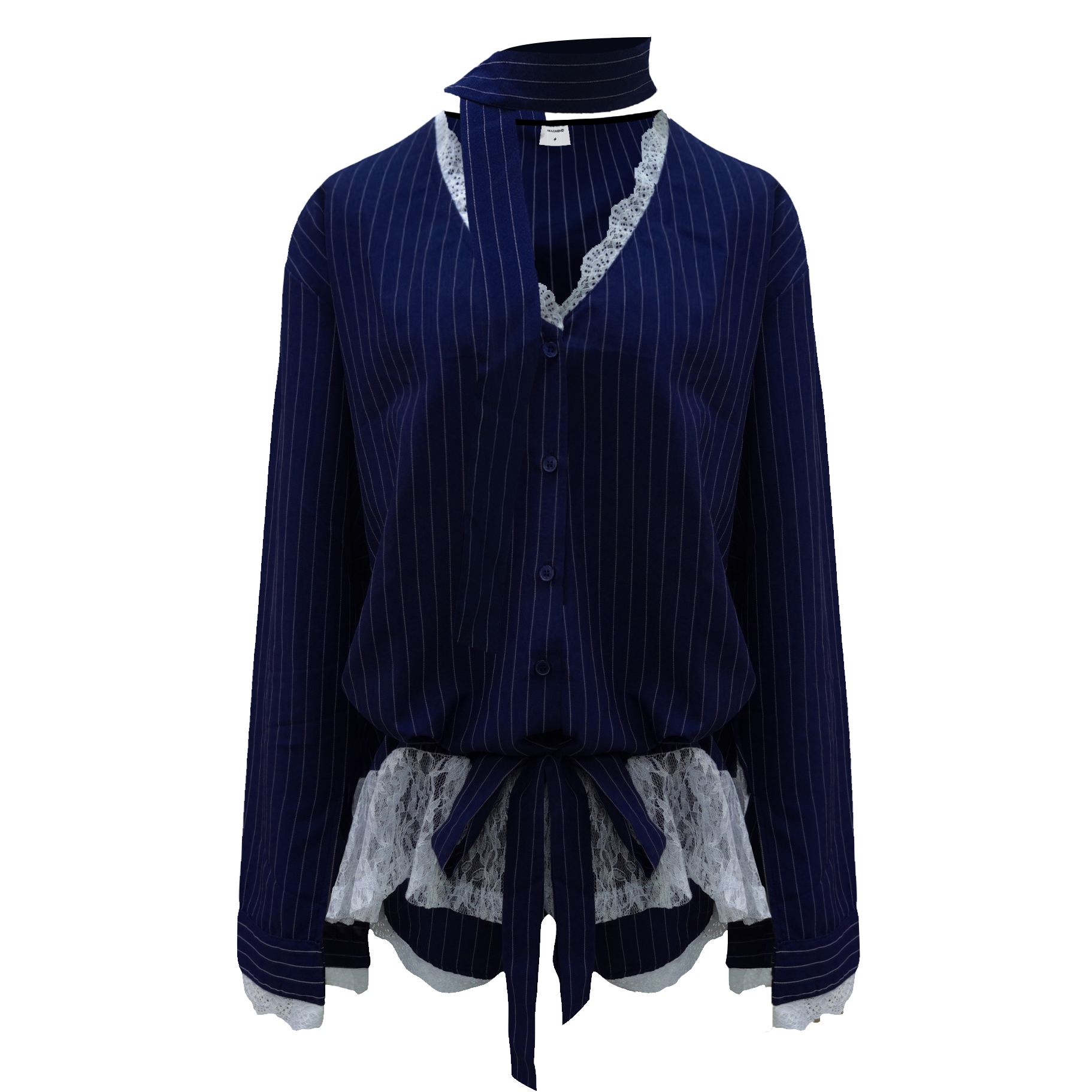  Áo Sơ Mi Nữ Thiết Kế MIKO MADMIND - Màu Xanh Đen 