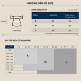  Áo Kiểu Trễ Vai Tay Phồng Vải Tơ Organza Cao Cấp Ivy Top Madmind - Tay Ngắn Màu Be 