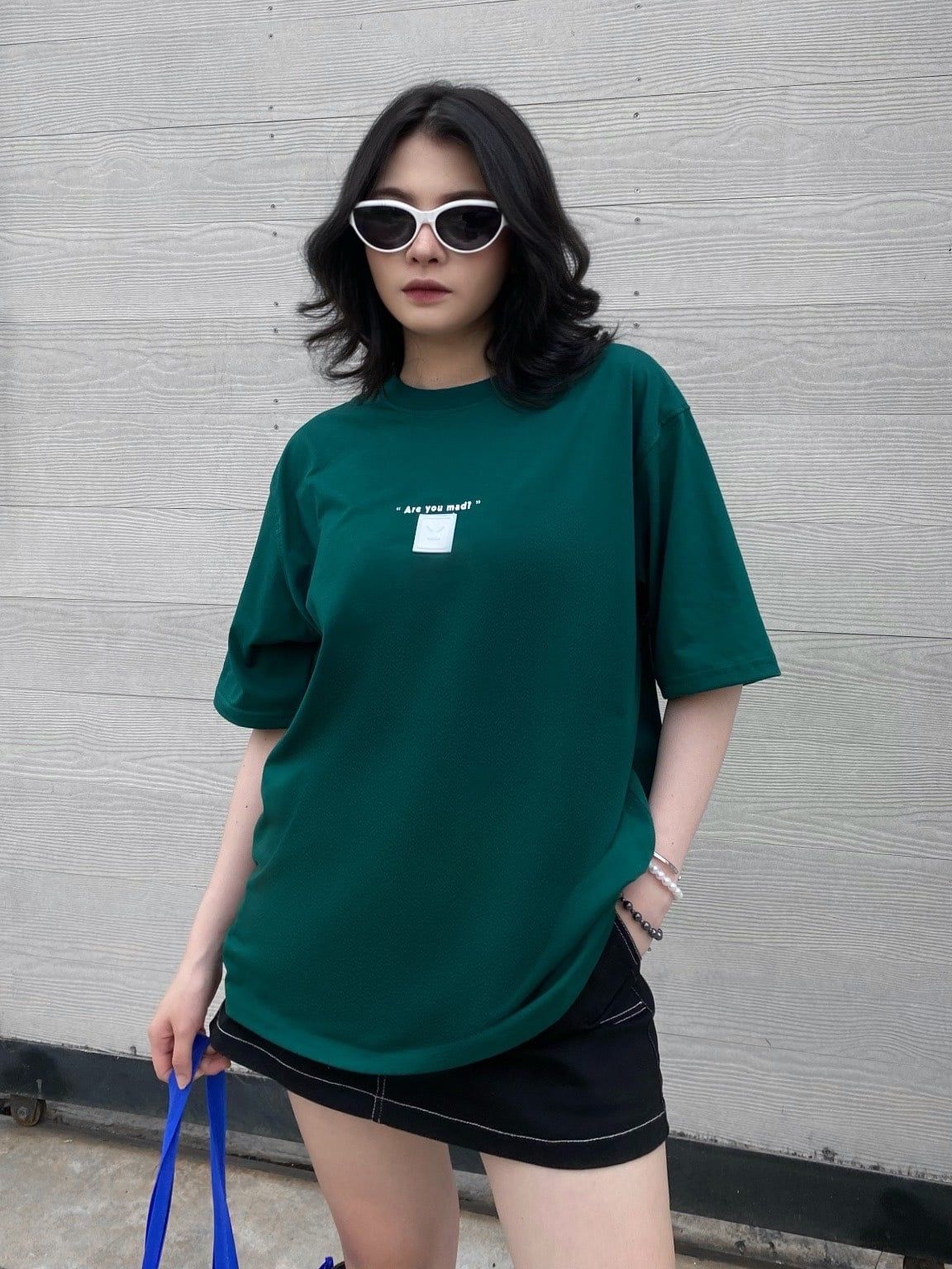  Áo Thun Are U Mad Madmind Màu Xanh lá 