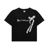  Áo Thun Phối Thắt Nơ Your Gift Madmind - Màu Đen 