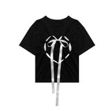  Áo Thun Phối Thắt Nơ Your Gift Madmind - Màu Đen 